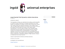 Tablet Screenshot of ingolduniversal.com